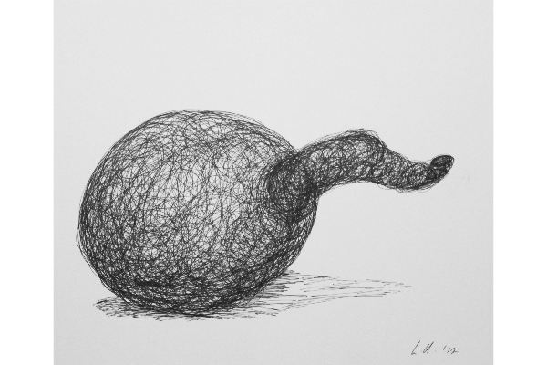 Drawn into Life X, ink on Canson Bristol, 12x9 in.